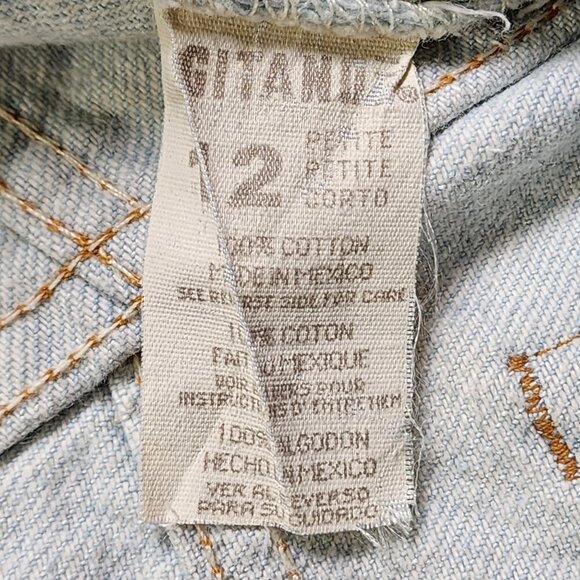 Gitano Vintage "Mom Jeans" Light Denim Wash, Women's 12 - Picture 6 of 8
